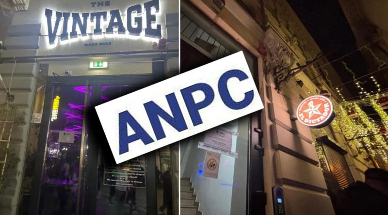 Comisari ANPC în timpul unui control de noapte într-un club din București