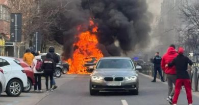 Mașini distruse de incendiu pe Calea Moșilor din București