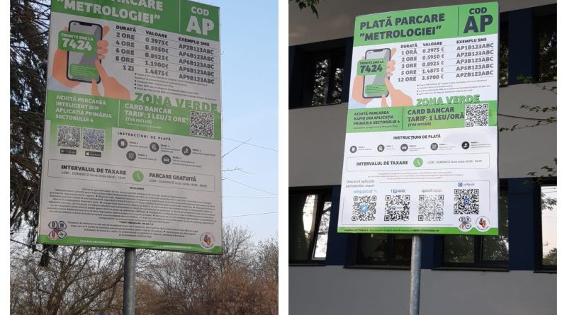 pancarte parcari sectorul 4