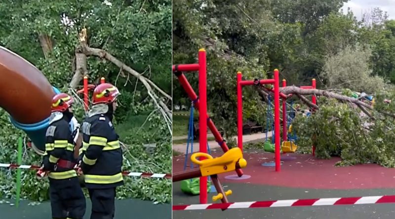 incident grav parc tineretului