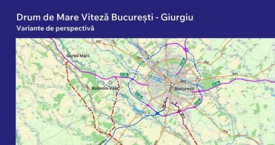 Harta Drumului de Mare Viteza Bucuresti Giurgiu