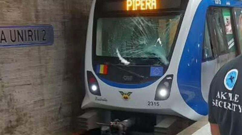Ciocnire sinucigas cu metrou