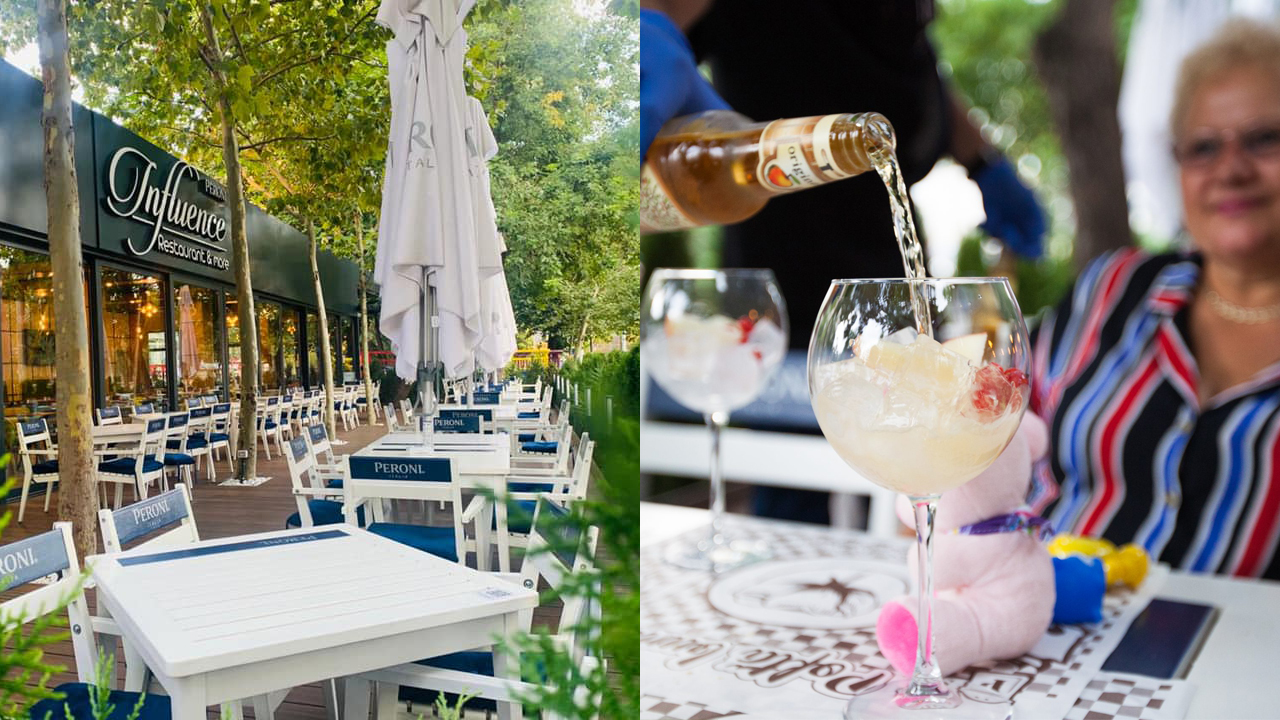 Terasa restaurantului Influence