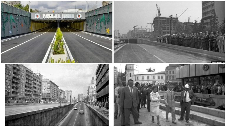 Imagini de la inaugurarea pasajului unirii