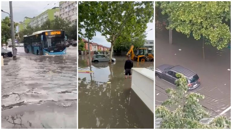 Furtună puternică în București cu ploi torențiale și copaci doborâți, provocând inundații pe străzi și în locuințe. Meteorologii avertizează asupra fenomenelor extreme.