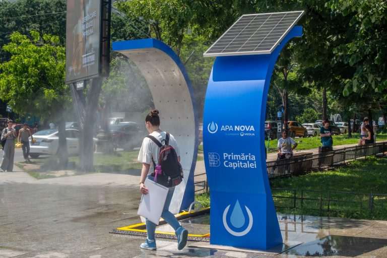 Trecere printr-un punct de racorire din Bucuresti