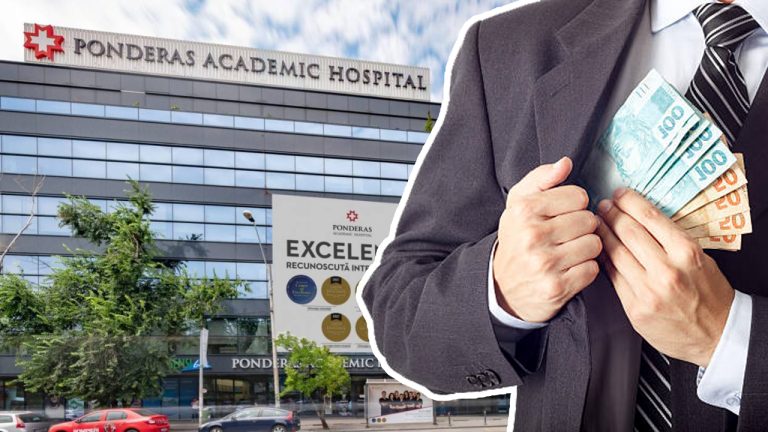 Ponderas Academic Hospital și afaceri cu bani – imagine simbolizând costuri și finanțe în sistemul medical