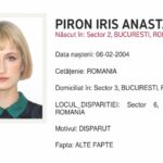 Alertă de dispariție pentru Piron Iris Anastasia, tânără dispărută din Sectorul 6, București