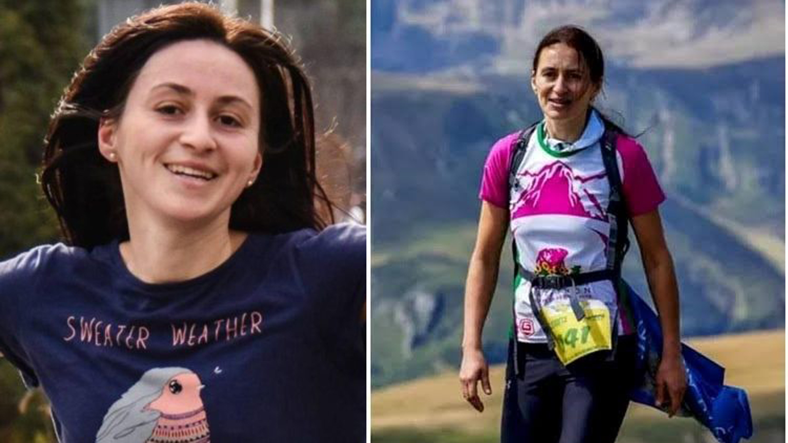 Colaj cu două fotografii de arhivă ale Anei Oros, femeia ucisă de câini în zona Lacul Morii din București